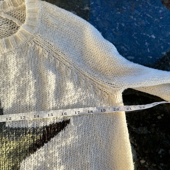 Wooden Ships Mohair and Wool Blend Oversized Camo Star Sweater. Crewneck. XS. - Picture 11 of 13